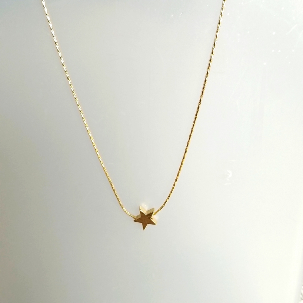 New Necklace with star (Gold plated)